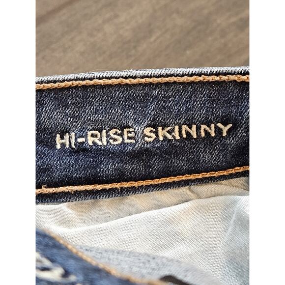 American Eagle Women's Next Level Stretch High Hi-Rise Skinny Jeans Size 2 Long - Picture 5 of 9